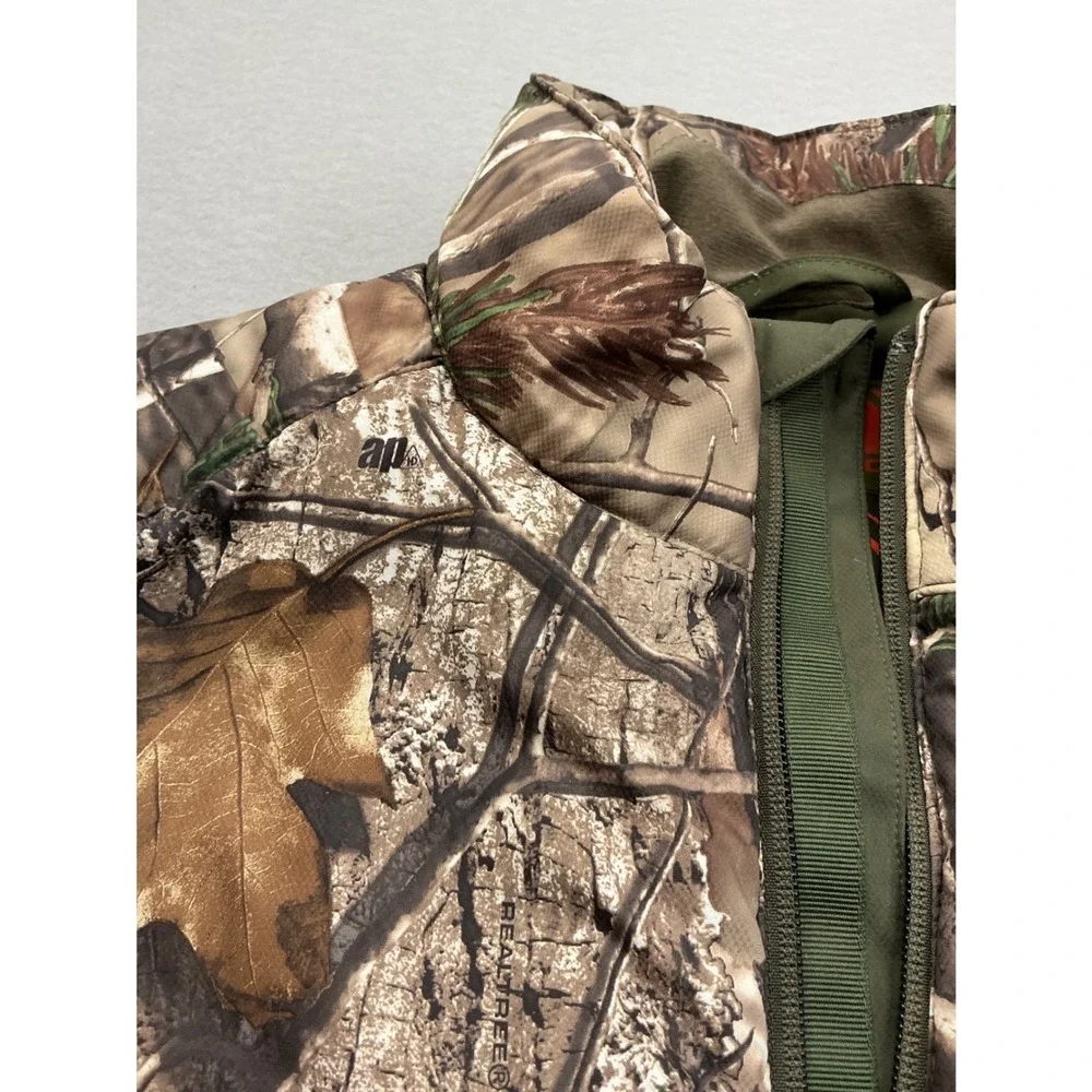 Under Armour Realtree‎ Camo Insulated Vest Hunting Outdoor Green Orange Mens M